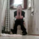 Some kid video-records his sister taking a shit in the bathroom. He manages to capture the entire event, even after leaving the room and filming under the door. No poop visible. About 4 minutes.